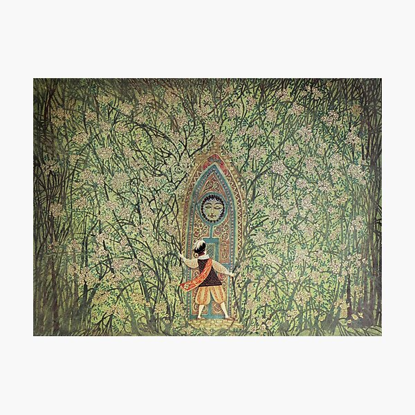 Item preview, "Thorn Rose" by Errol Le Cain | Brothers Grimm fairy tale illustration designed and sold by unablake.