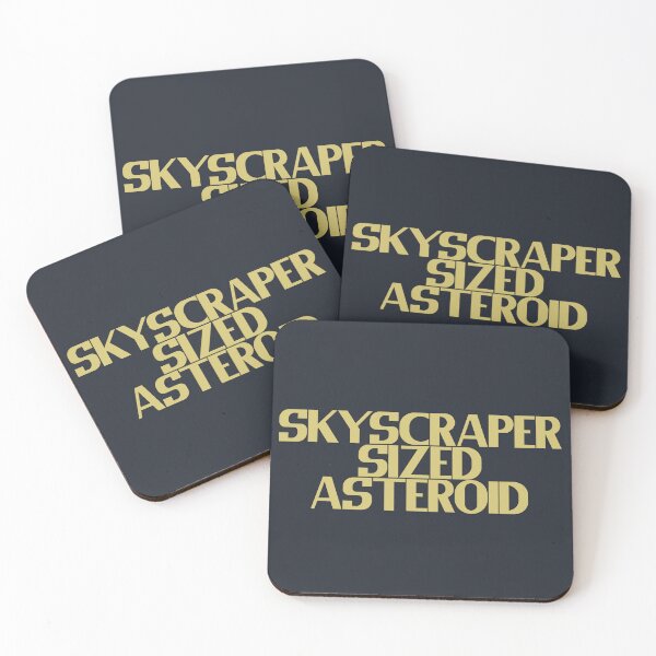Item preview, Skyscraper Sized Asteroid - Bold Golden Text designed and sold by Chubuter.
