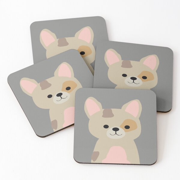 Item preview, Cute puppy dog flat portrait nursery warm colors kawaii portrait designed and sold by Novel-ty.