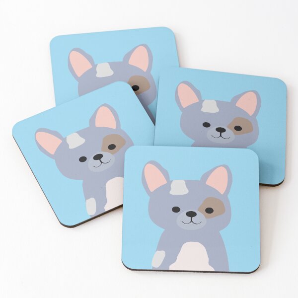 Item preview, Cute puppy dog flat portrait nursery pastel colors kawaii portrait designed and sold by Novel-ty.