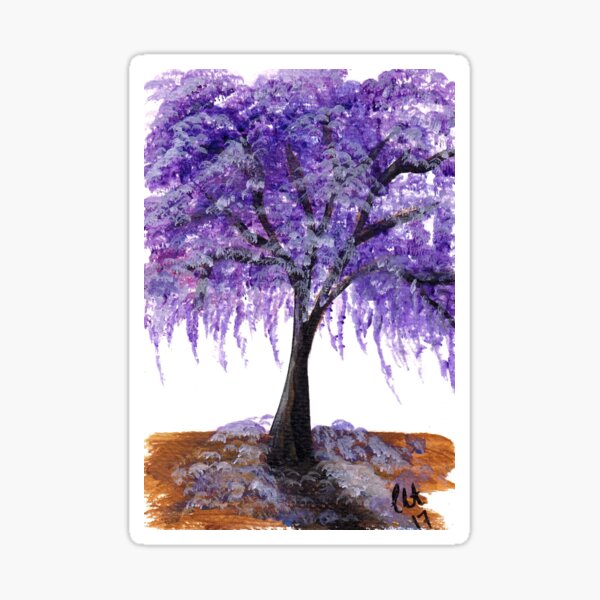 Purple Jacaranda Tree Sticker