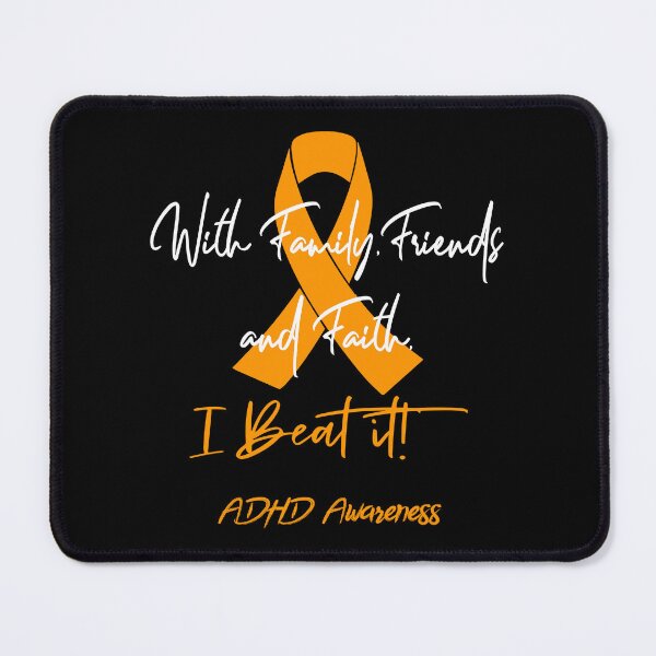 Item preview, ADHD Warrior - With Family, Friends, and Faith - I BEAT IT! designed and sold by Robbsyn.