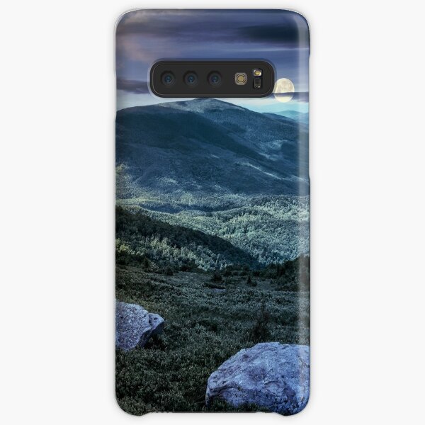 time change over stones on the edge of mountain hillside Samsung Galaxy Snap Case