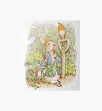 PETER RABBIT, Nursery Characters, Peter Rabbit, eating radishes, The Tale of Peter Rabbit Art Board