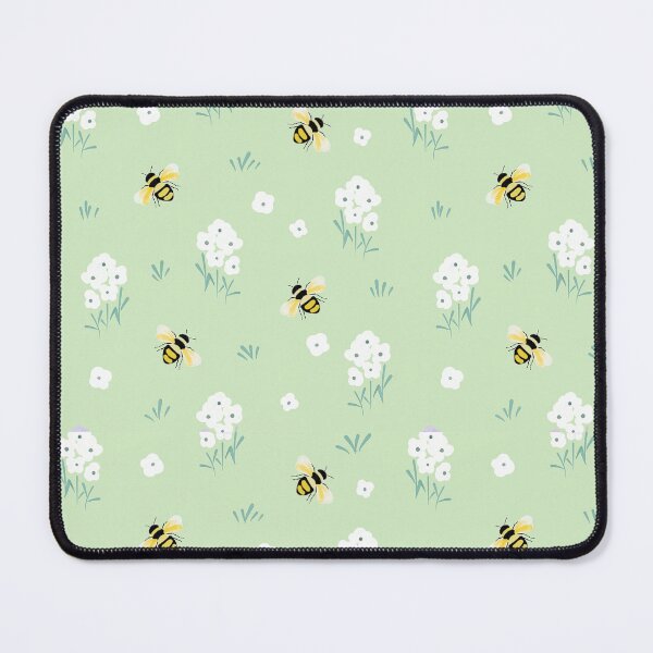 Item preview, Busy bees floral pattern  designed and sold by RoseMaryWP.