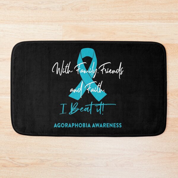Item preview, Agoraphobia Warrior - With Family, Friends, and Faith - I BEAT IT! designed and sold by Robbsyn.