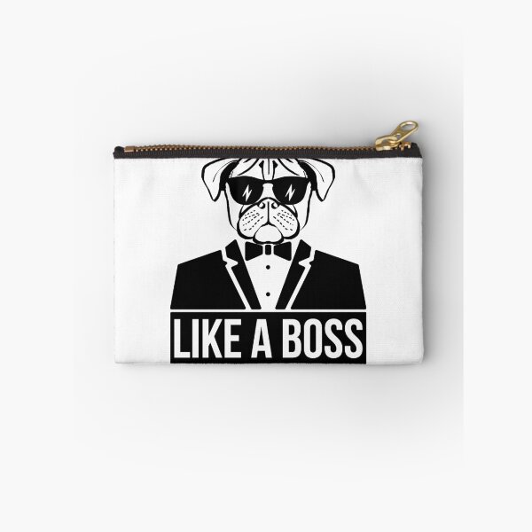 Item preview, Pug Dog "Like a Boss" Graphic designed and sold by PetInks.
