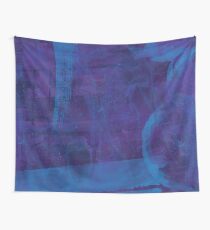 blue paint Wall Tapestry