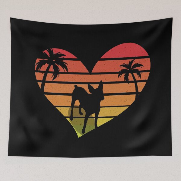 Item preview, Love Rat Terrier Retro Sunset Dog  designed and sold by sbe-zone.
