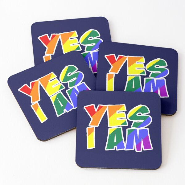 Item preview, YES I AM gay / LGBTQI / lesbian / bisexual / queer designed and sold by incurablehippie.