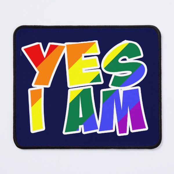 Item preview, YES I AM gay / LGBTQI / lesbian / bisexual / queer designed and sold by incurablehippie.