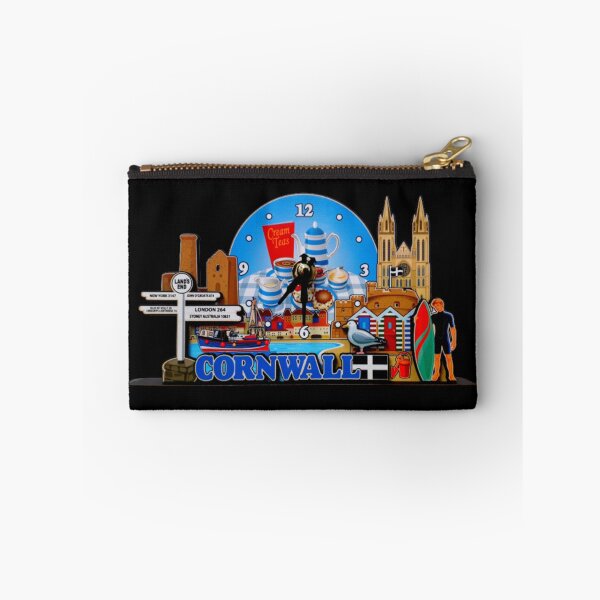Item preview, Cornwall Kernow Clock on Black designed and sold by LoloTrends.