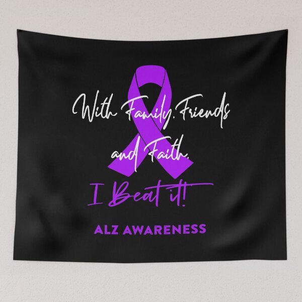 Item preview, ALZ Warrior - With Family, Friends, and Faith - I BEAT IT! designed and sold by Robbsyn.