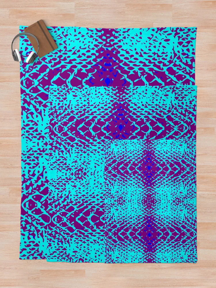 Thumbnail 5 of 6, Throw Blanket, Python Design designed and sold by DesignFantazia.