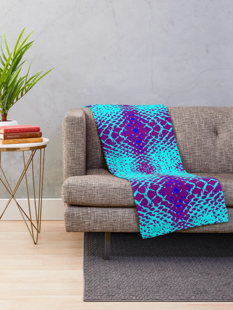Thumbnail 2 of 6, Throw Blanket, Python Design designed and sold by DesignFantazia.