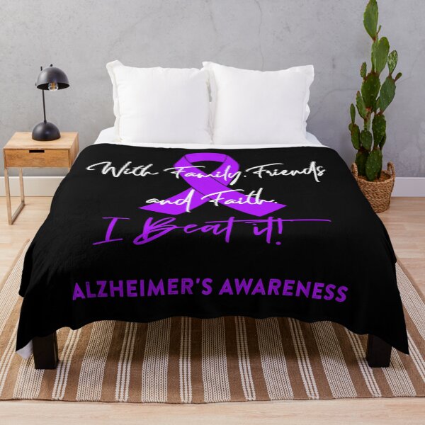 Item preview, Alzheimer's Warrior - With Family, Friends, and Faith - I BEAT IT! designed and sold by Robbsyn.