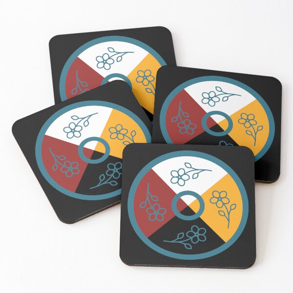 Item preview, Medicine Wheel Floral WAWEZHI CANADA designed and sold by WAWEZHI.