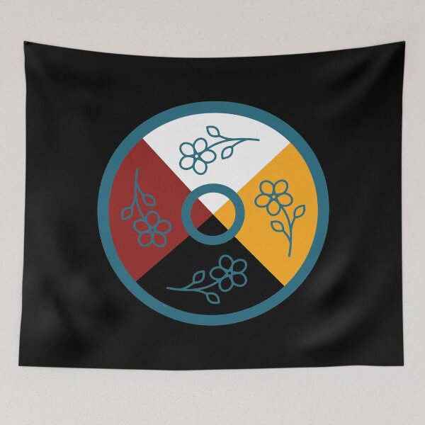 Item preview, Medicine Wheel Floral WAWEZHI CANADA designed and sold by WAWEZHI.