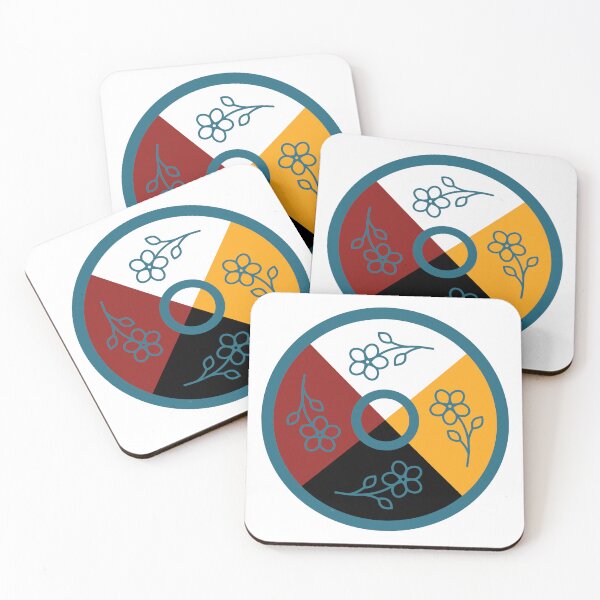 Item preview, Medicine Wheel Floral WAWEZHI CANADA designed and sold by WAWEZHI.