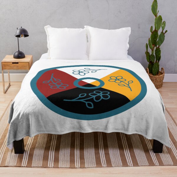 Item preview, Medicine Wheel Floral WAWEZHI CANADA designed and sold by WAWEZHI.