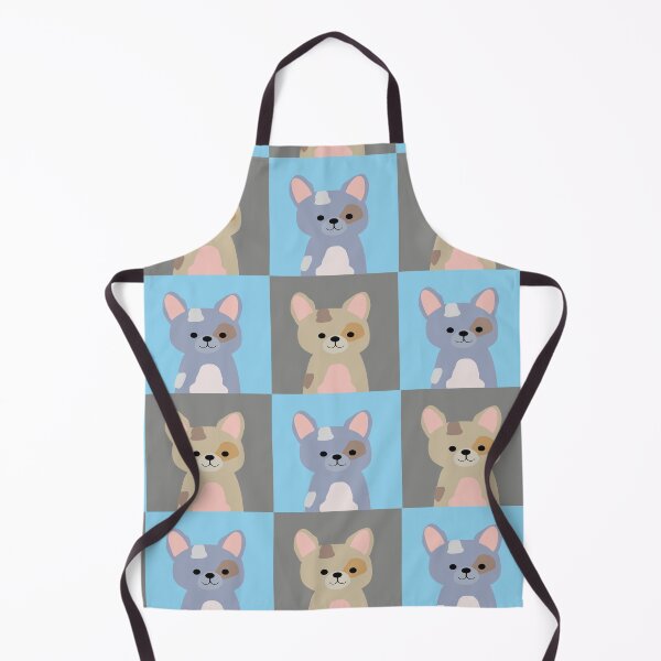 Item preview, Cute puppy dog flat portrait nursery pastel warm colors kawaii portrait checker pattern designed and sold by Novel-ty.