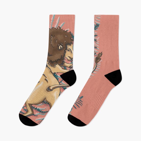 Item preview, Peachy Jungle Lion designed and sold by marleywrightart.