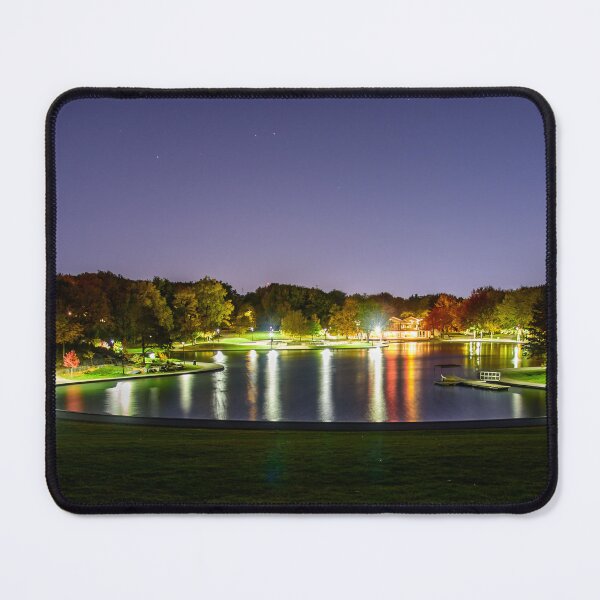 Item preview, Beaver Lake, Montreal at night designed and sold by RezieMart.