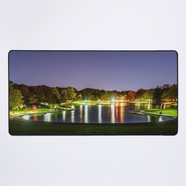 Item preview, Beaver Lake, Montreal at night designed and sold by RezieMart.