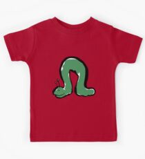 green caterpillar Kids Tee