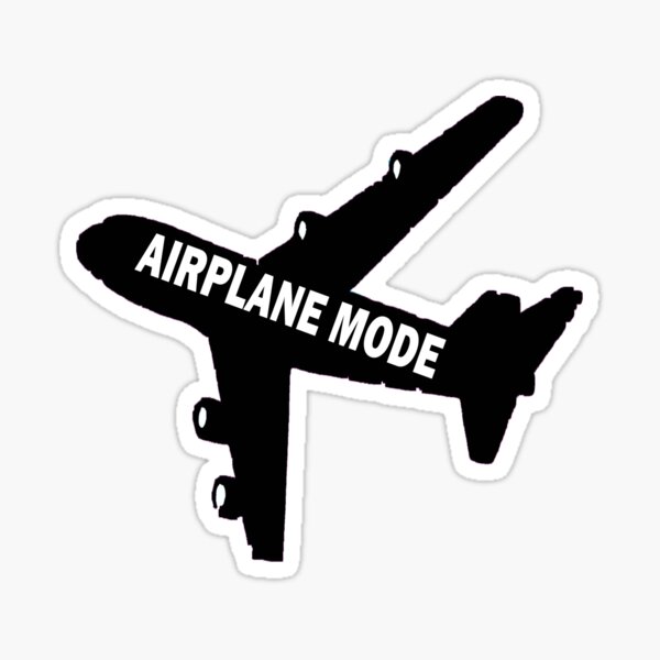 Flight Mode' Sticker