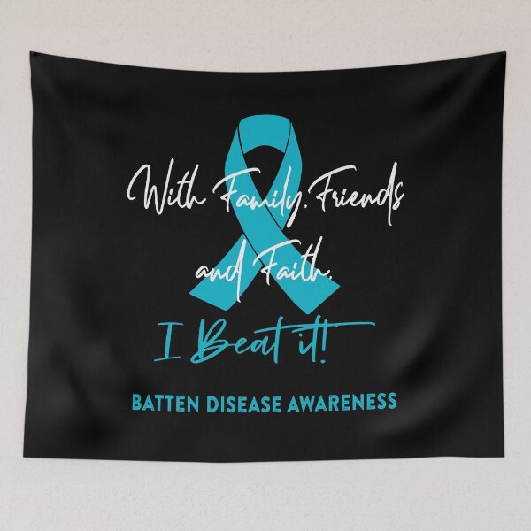 Item preview, Batten Disease Warrior - With Family, Friends, and Faith - I BEAT IT! designed and sold by Robbsyn.