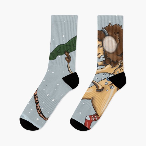 Item preview, Lion and tiger Snowball Fight  designed and sold by marleywrightart.