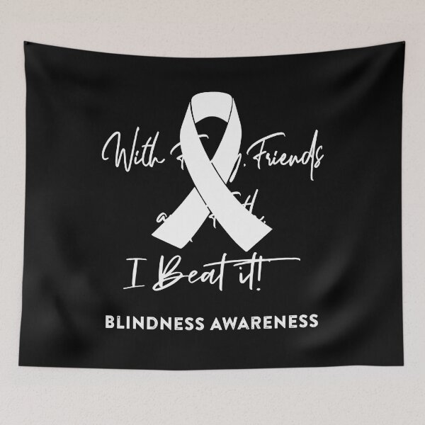 Item preview, Blindness Warrior - With Family, Friends, and Faith - I BEAT IT! designed and sold by Robbsyn.