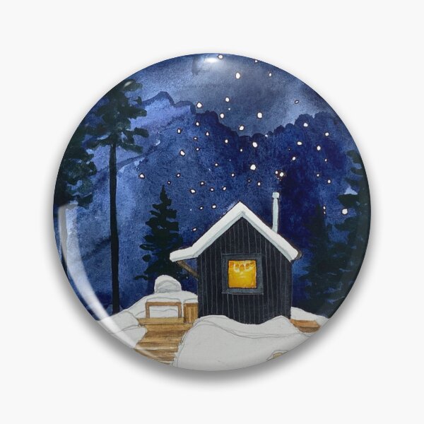 Item preview, Winter Solstice Cabin designed and sold by Anna Lowenthal Walsh.