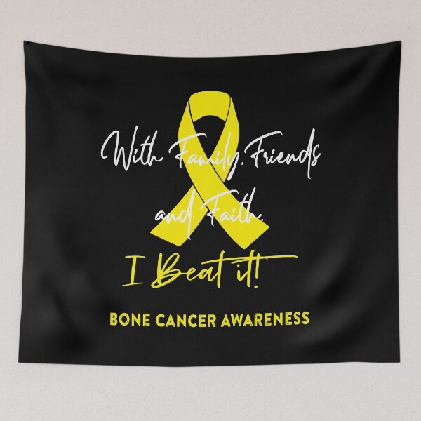 Item preview, Bone Cancer Warrior - With Family, Friends, and Faith - I BEAT IT! designed and sold by Robbsyn.