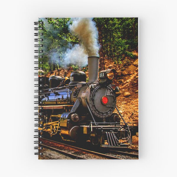 Item preview, Steam Engine in the Forest,  Steam Train Railroad Engine designed and sold by TheTrainRoom.