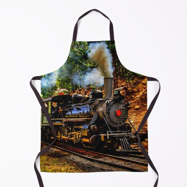 Item preview, Steam Engine in the Forest, Steam Train Railroad Engine designed and sold by TheTrainRoom.