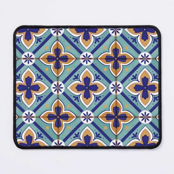 Item preview, Portuguese tiles geometric hand painted designed and sold by MartaCrokis.