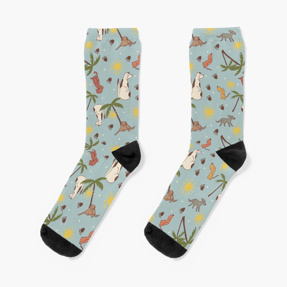 Beach Puppies - Aquamarine Socks