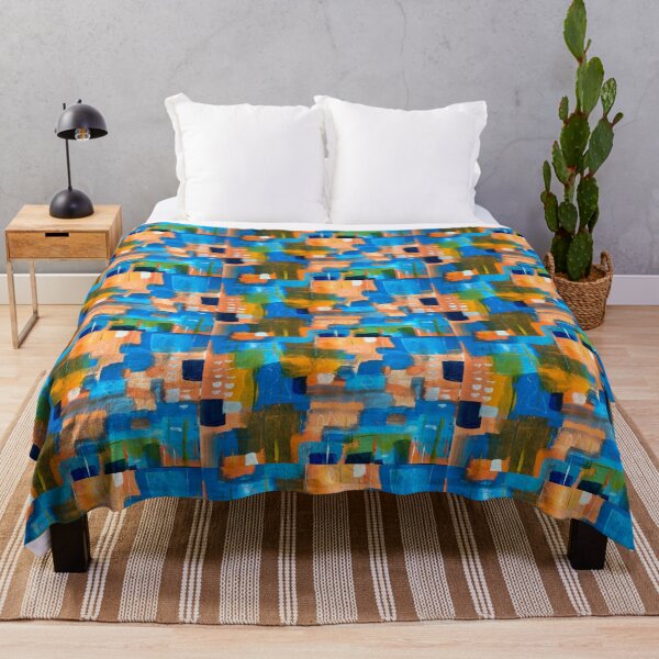 Item preview, Abstract Orange and Blue #1  designed and sold by villageschool.