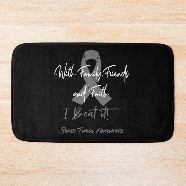 Item preview, Brain Tumor Warrior - With Family, Friends, and Faith - I BEAT IT! designed and sold by Robbsyn.