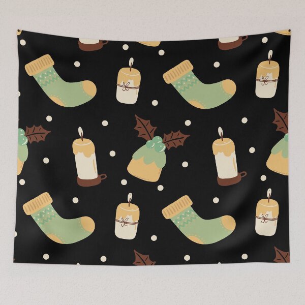 Item preview, Christmas Stocking Pattern, Christmas Candle Pattern designed and sold by antevasinart.