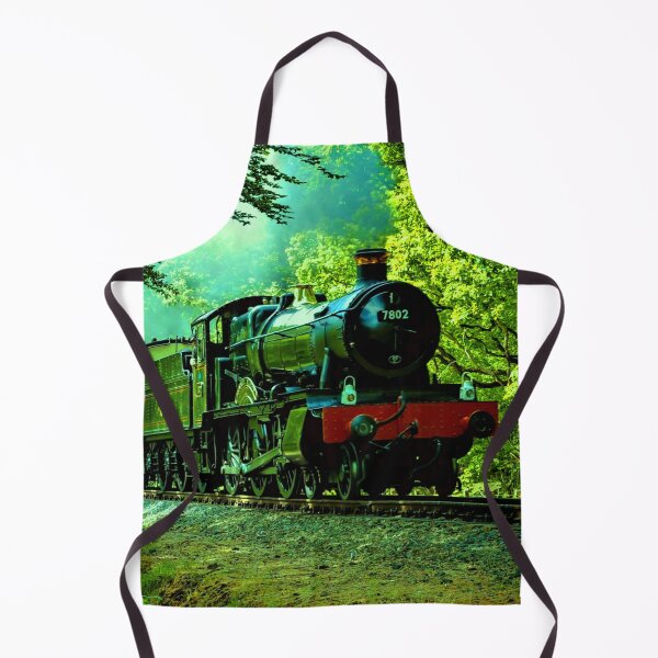 Item preview, Steam Engine in the Green Forest, Steam Train Railroad Engine designed and sold by TheTrainRoom.
