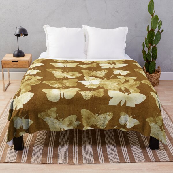 Item preview, Beautiful Light And Happy Golden Watercolor Butterflies In The Gold Sky IV designed and sold by Irina Sztukowski.