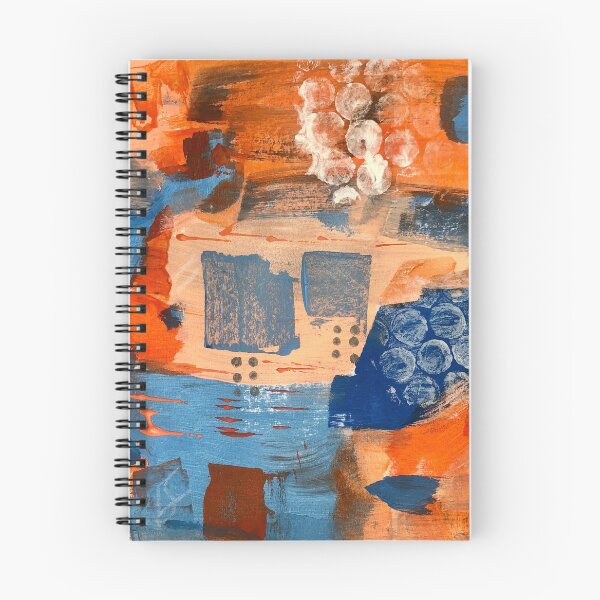 Item preview, Abstract Orange and Blue #2 designed and sold by villageschool.