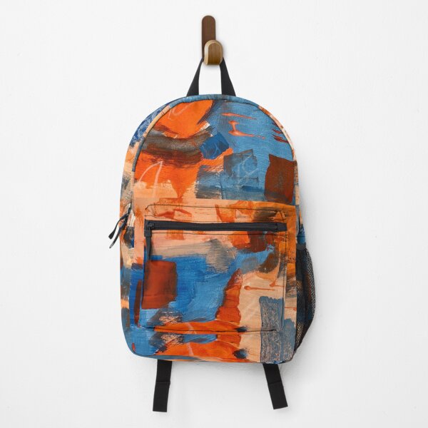 Item preview, Abstract Orange and Blue #2 designed and sold by villageschool.