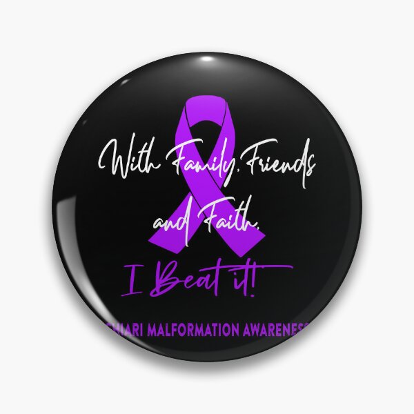Item preview, Chiari Malformation Warrior - With Family, Friends, and Faith - I BEAT IT! designed and sold by Robbsyn.