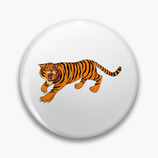Item preview, Beautiful Graphic Drawing Of Bright Orange Roaring Tiger designed and sold by CreativeCranium.