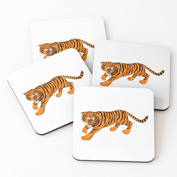 Item preview, Beautiful Graphic Drawing Of Bright Orange Roaring Tiger designed and sold by CreativeCranium.
