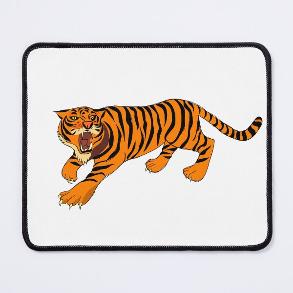 Item preview, Beautiful Graphic Drawing Of Bright Orange Roaring Tiger designed and sold by CreativeCranium.